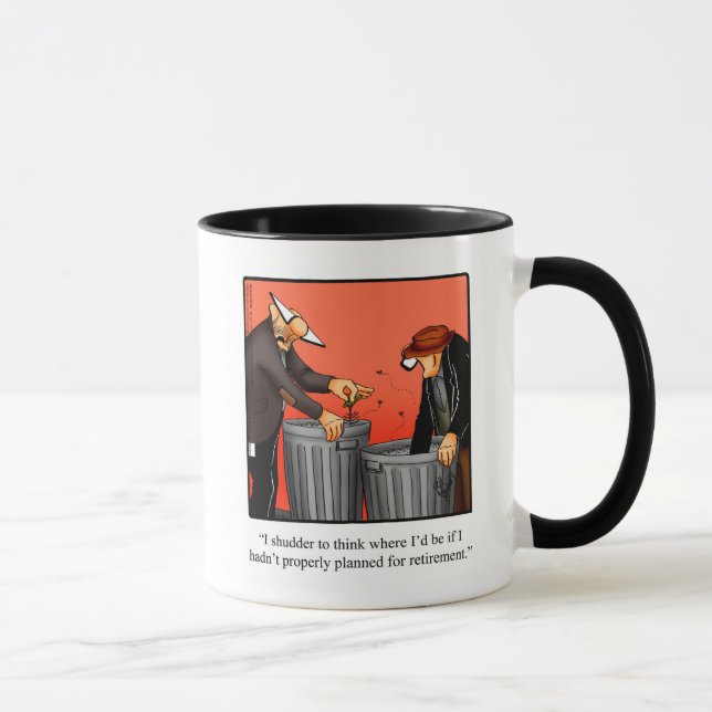 Caneca Aposentação Engraçada, Humor Mug Gift (Direita)