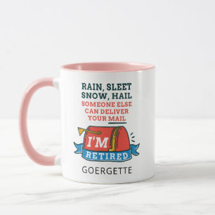 Caneca Aposentação Personalizada do Correio do Trabalhado