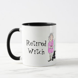 Caneca aposentada do Dia das Bruxas da bruxa