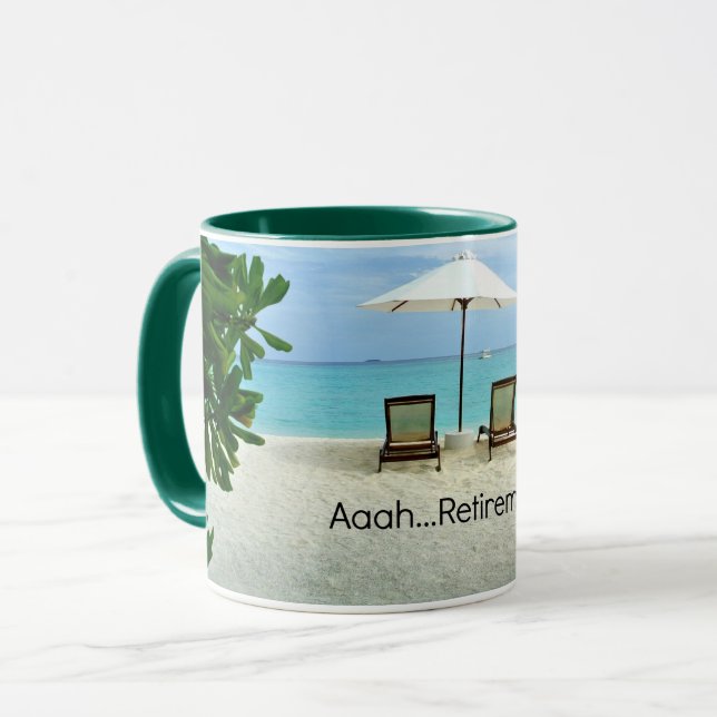 Caneca Aposentado - Aaah...A aposentadoria (Frente Esquerda)
