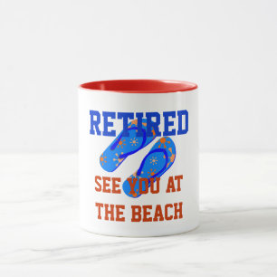 Caneca Aposentado - Vejo Você na Praia