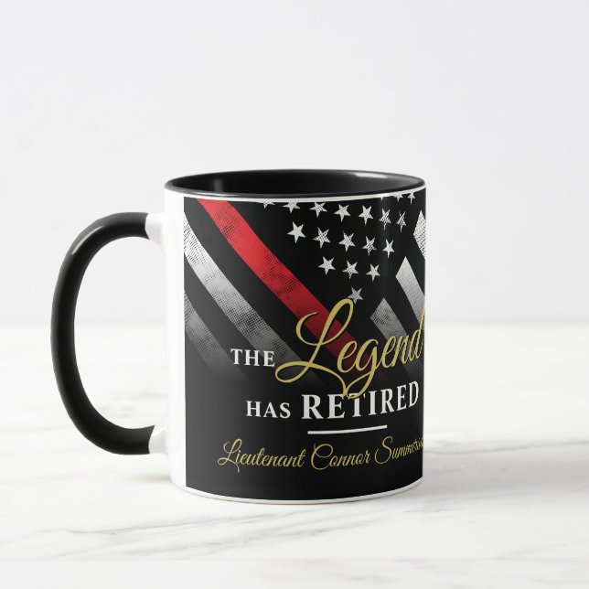 Caneca Aposentadoria de Bombeiro Departamento de Bombeiro (Esquerda)