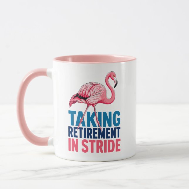Caneca Aposentadoria sem Pressa Tema Praia do Flamingo (Esquerda)