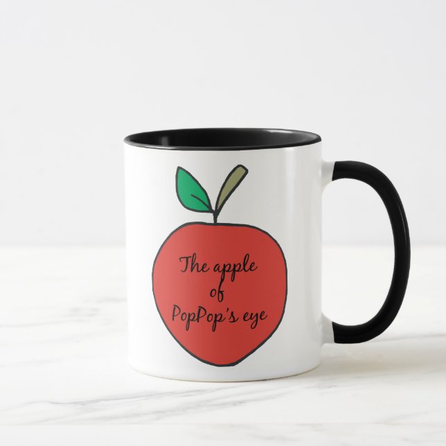 Caneca Apple do olho de PopPop (Direita)