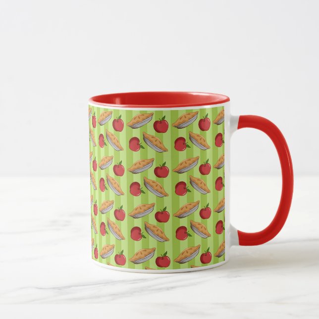 Caneca Apple e teste padrão da torta (Direita)