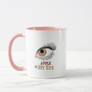 Caneca Apple of My Eyelashes Art