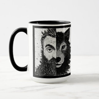 Caneca Approachable Wolf : Half Wolf Mug