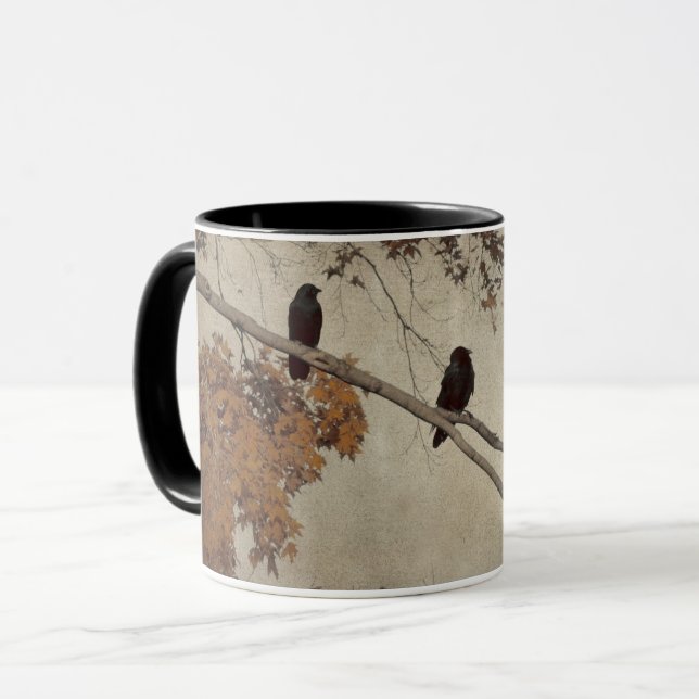 Caneca Apreciação de Autumn Crow (Frente Esquerda)