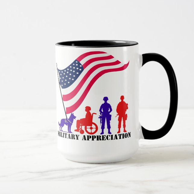 Caneca Apreciação Militar Personalizável (Direita)