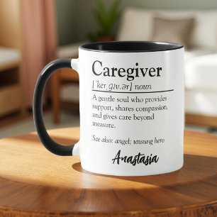 Caneca Apreciação Personalizada de Definição de Atendedor