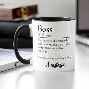 Caneca Apreciação Personalizada de Definição de Chefe