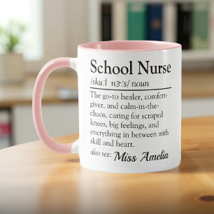 Caneca Apreciação Personalizada de Definição de Enfermeir