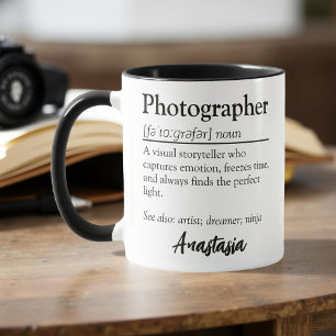 Caneca Apreciação Personalizada de Definição de Fotógrafo