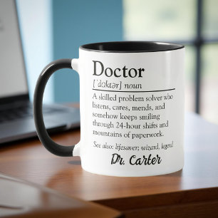 Caneca Apreciação Personalizada de Definição Médica