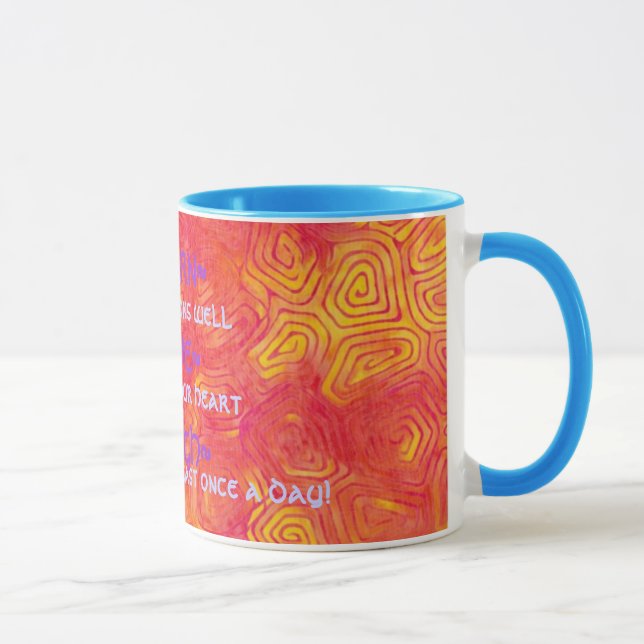 Caneca Aprenda o riso de Love~ do ~ (Direita)