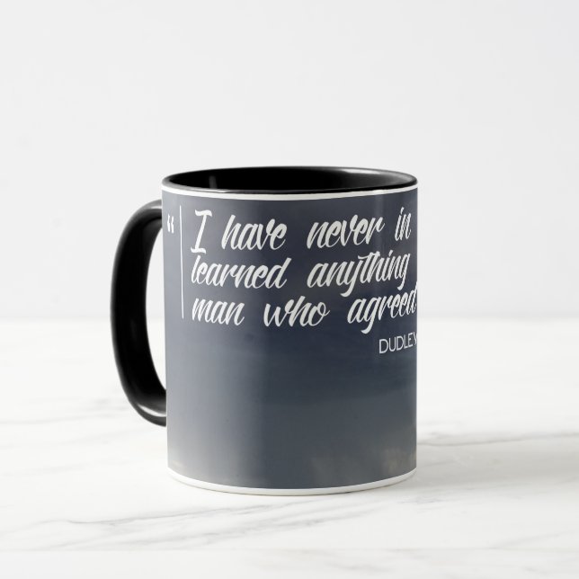 Caneca Aprendeu Qualquer Coisa Com Qualquer Homem (Frente Esquerda)