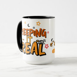 Caneca Apresentando Estrelas Divertidas de Halloween Cree