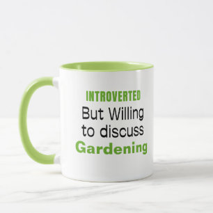 Caneca Apresentando o jardinagem Engraçado Cama