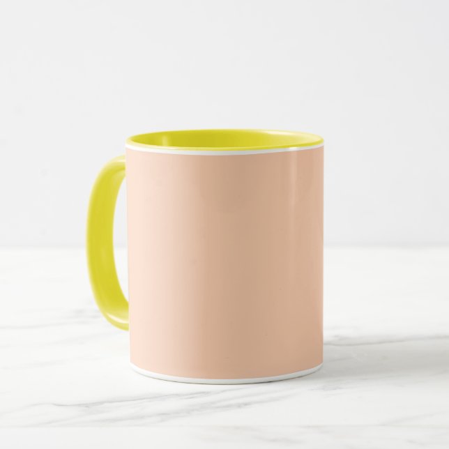 Caneca  Apricot (solid color) 	 (Frente Esquerda)