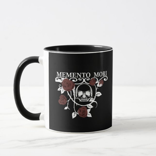 Caneca Aproveite o Dia - Rosas Vermelhas - Caveira Mement (Esquerda)