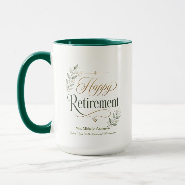Caneca Aproveite Sua Aposentadoria Merecida Personalizada (Esquerda)
