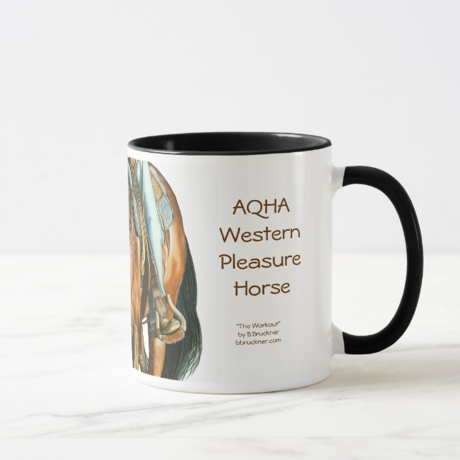Caneca AQHA PleasureHorse ocidental, (Direita)