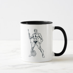 Caneca Aquaman com Pitchfork BW