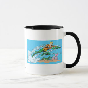 Caneca Aquaman Dashes Através da Água
