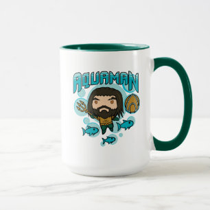 Caneca Aquaman Gráfico submarino de Chibi Aquaman