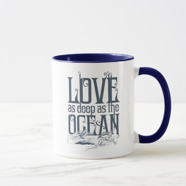 Caneca Aquaman & Mera - Amor Tanto Quanto O Oceano (Direita)