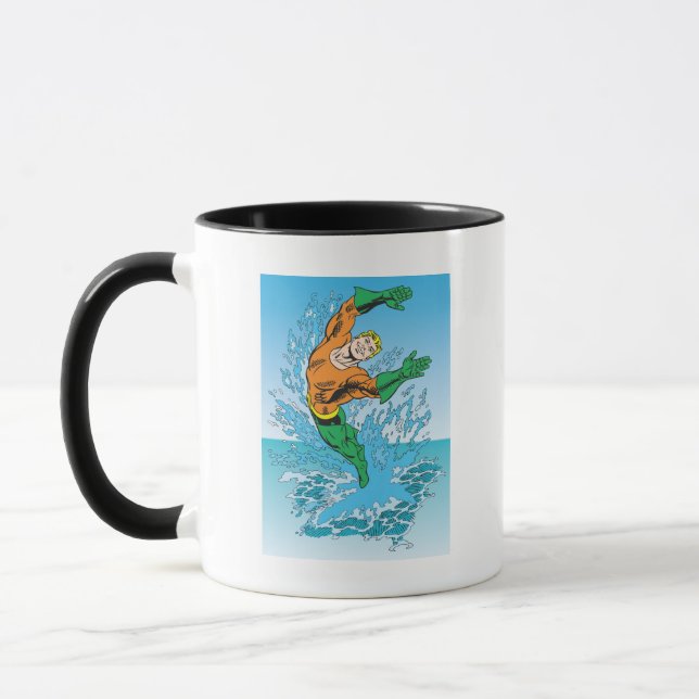 Caneca Aquaman sai do mar (Esquerda)