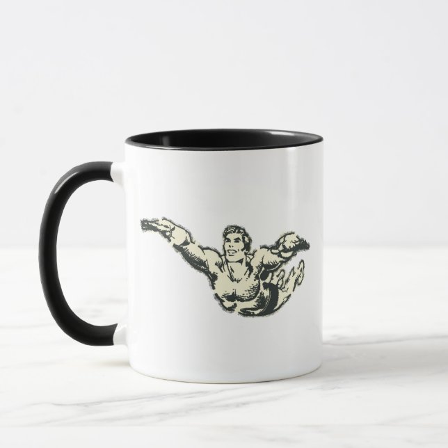 Caneca Aquaman Soars BW (Esquerda)