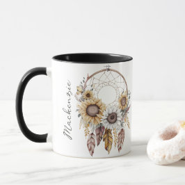 Caneca Aquarela Boho Dreamcatcher
