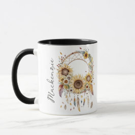 Caneca Aquarela Boho Dreamcatcher