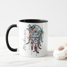 Caneca Aquarela Boho Dreamcatcher