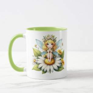 Caneca Aquarela Daisy Fairy