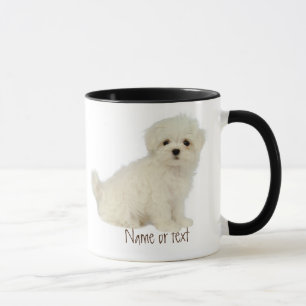 Caneca Aquarela Maltesa Pet Dog Custom Mug