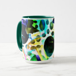 Caneca Aquarela russa com orifícios e recortes