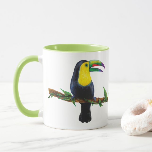 Caneca Aquarell Tucan (Com Donut)