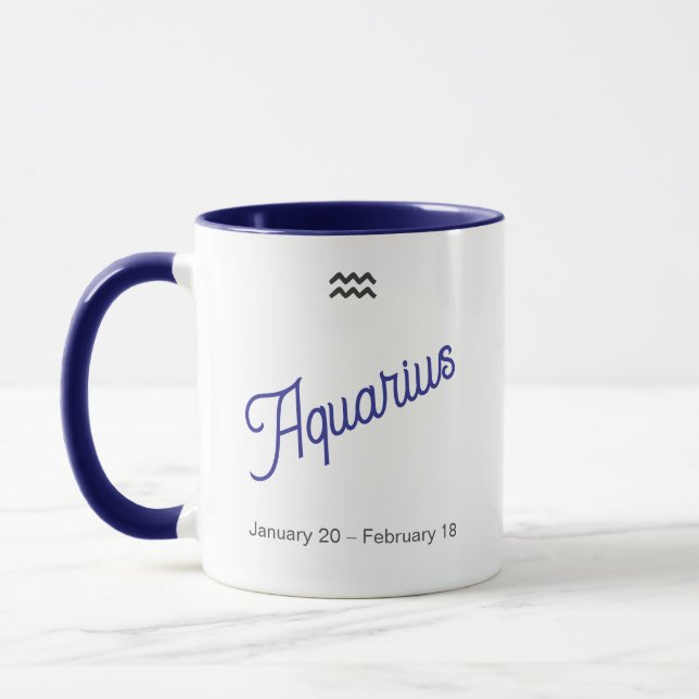 Caneca Aquário - Xícara de Café de Astronomia (Esquerda)
