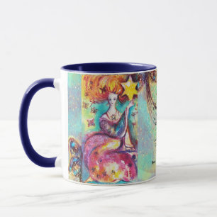 CANECA AQUARIUS, ESTRELA TAROT ASTROLOGY ZODIAC ANIVERSÁR