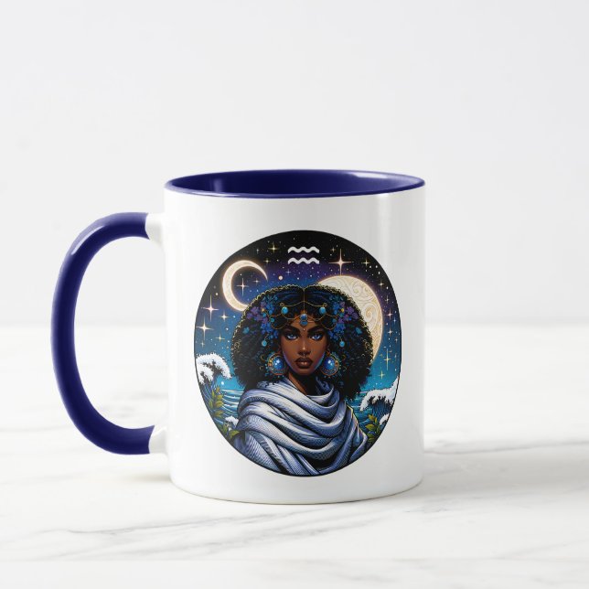 Caneca Aquarius Traits and Dates  | Water Bearer (Esquerda)