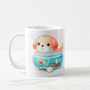 Caneca Aquática De Café Em Forma De Cachorro
