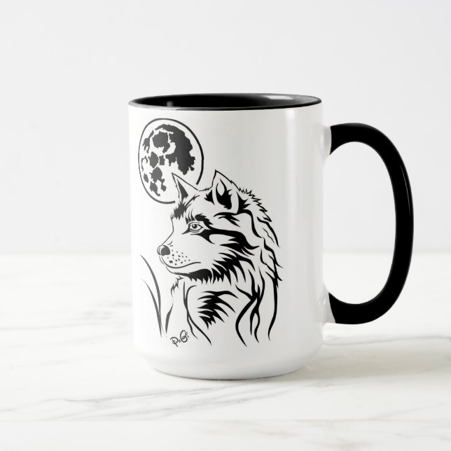 Caneca Aquele sonhado lobo jovem taça (Direita)