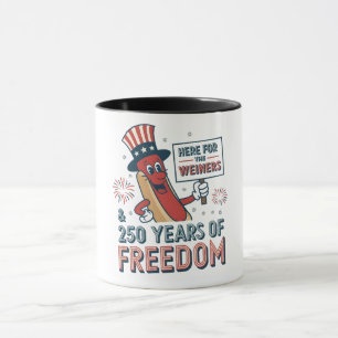 Caneca Aqui pelo Weiner 250 anos de Liberdade  