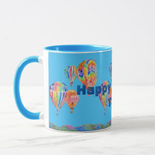 Caneca Ar Quente, Balões de Água, Boi Aniversário, Mug