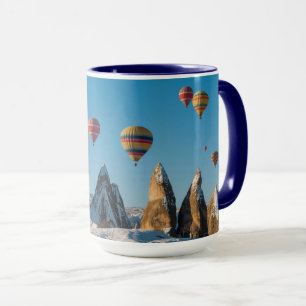 Caneca Ar quente que Ballooning em Cappadocia
