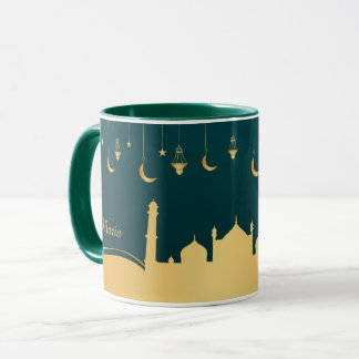 Caneca Árabe islâmico Dourado personalizado
