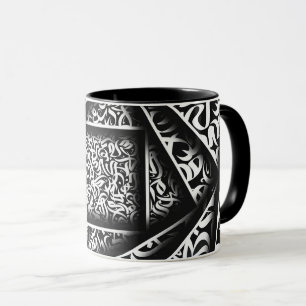 Caneca arábica Calliografia 3d