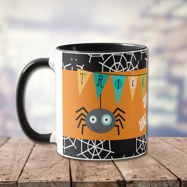 Caneca Aranha Halloween (Criador carregado)